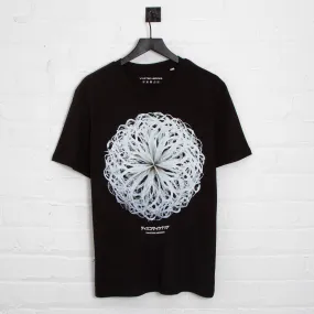 033 Disco Psychedelia Front Print - Tshirt - Black