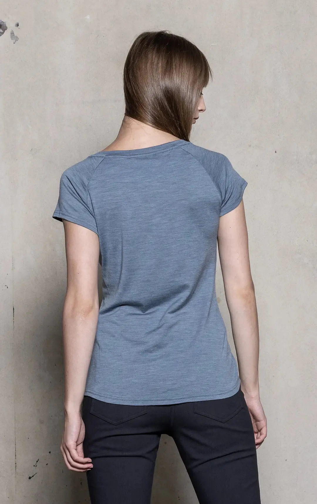 180GSM MERINO CAP SLEEVE TEE