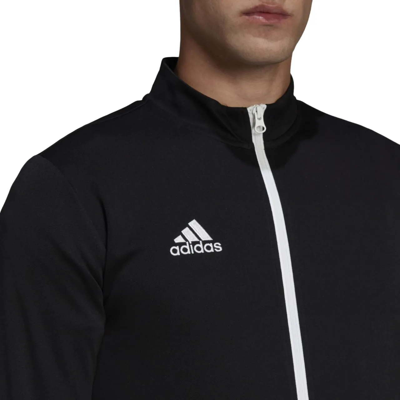 Adidas Mens Entrada 22 Track Top Black/White Football Jacket