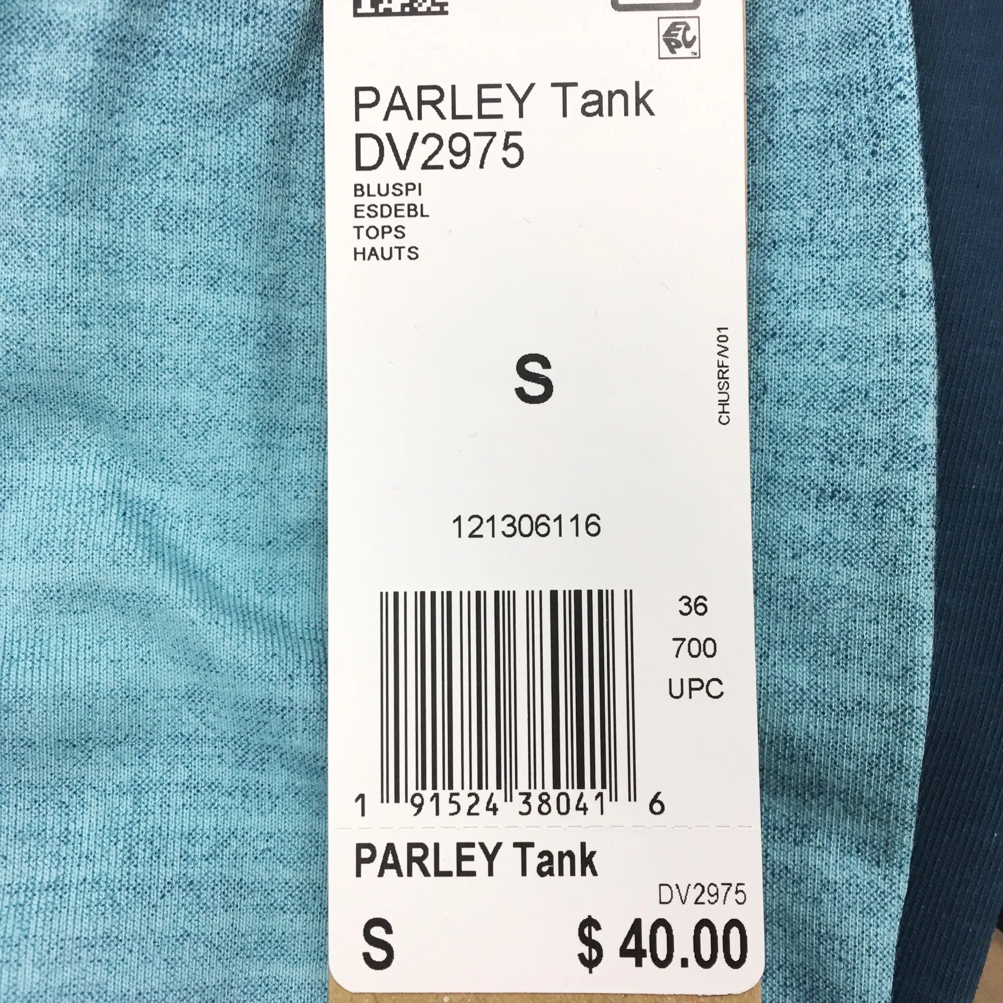 adidas Women's Tank - Parley Blue Spirit DV2975