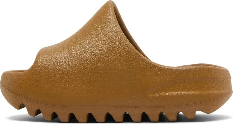 Adidas Yeezy Slide Kids 'Ochre' Sandals, Brown