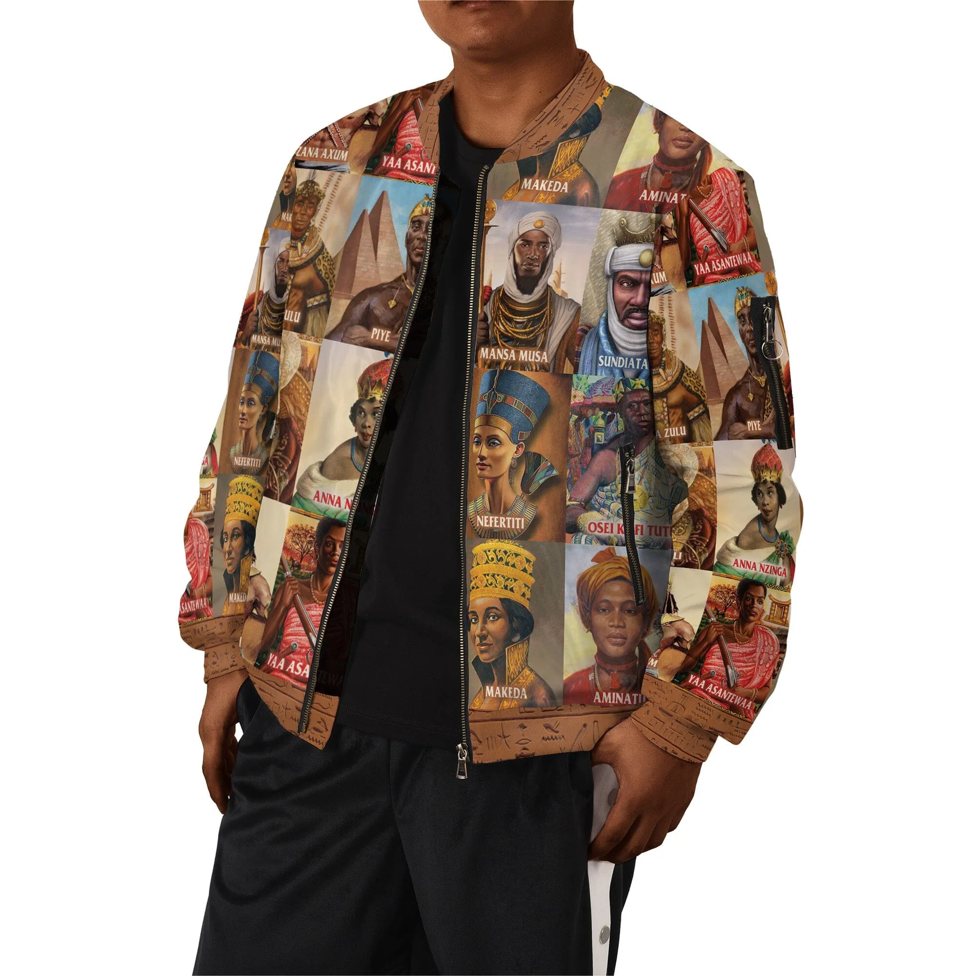 Ancient African Leaders Bomber Jacket