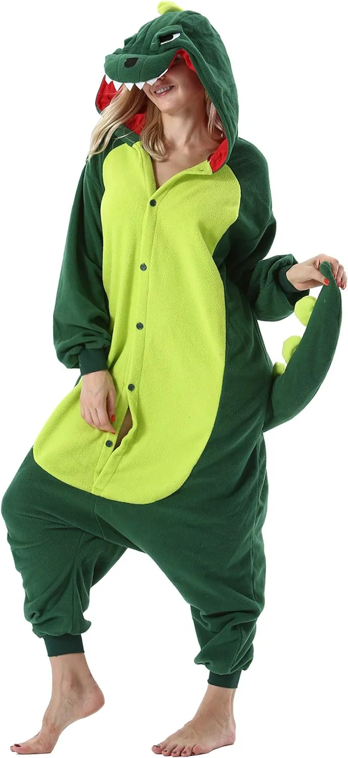 Animal Funny Halloween Costume Christmas One Piece Pajamas Sleepwear for Women Men