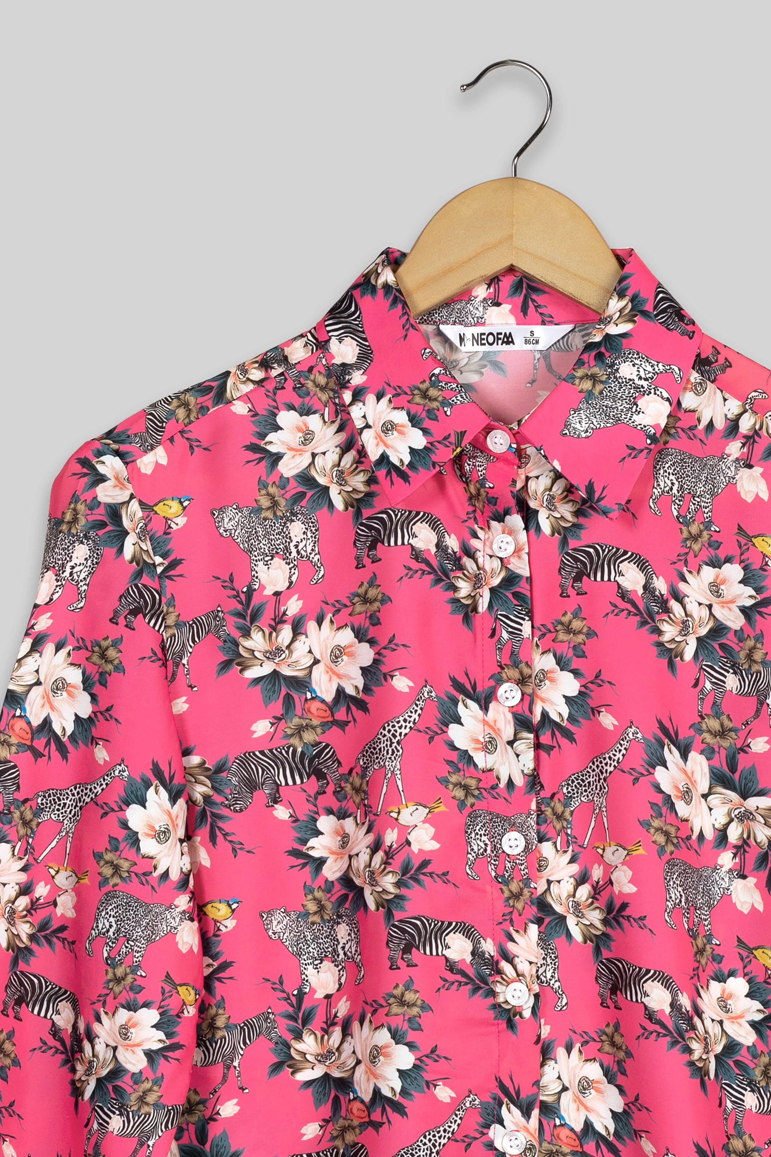 Animal Kingdom Floral Shirt For Women