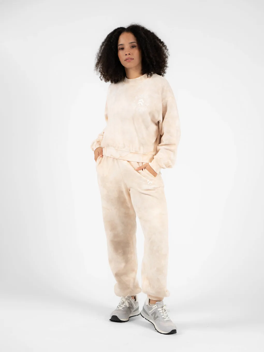 BARRY'S MARBLE DYE OVERSIZED CROP PULLOVER