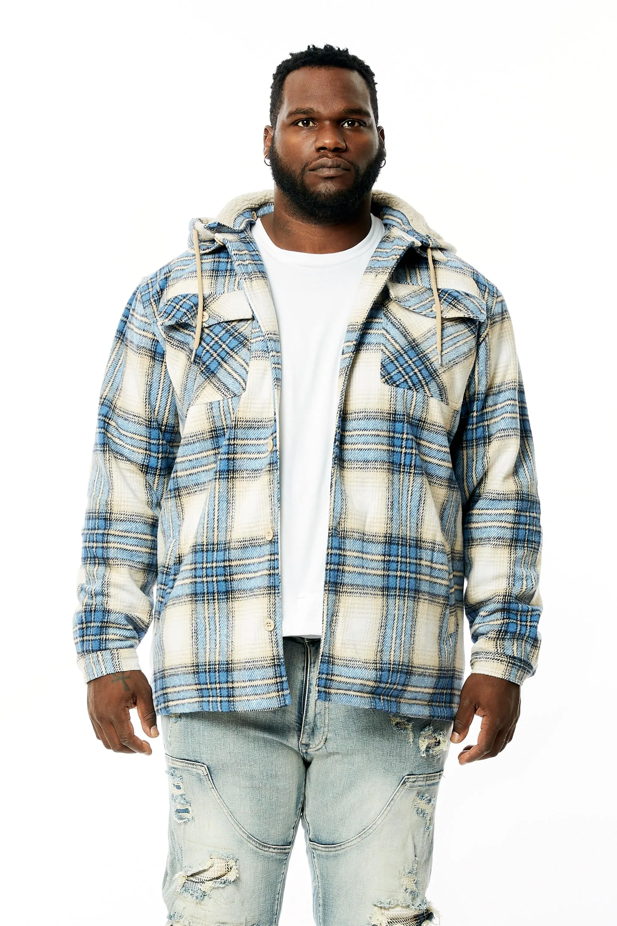 Big and Tall Flannel Shacket