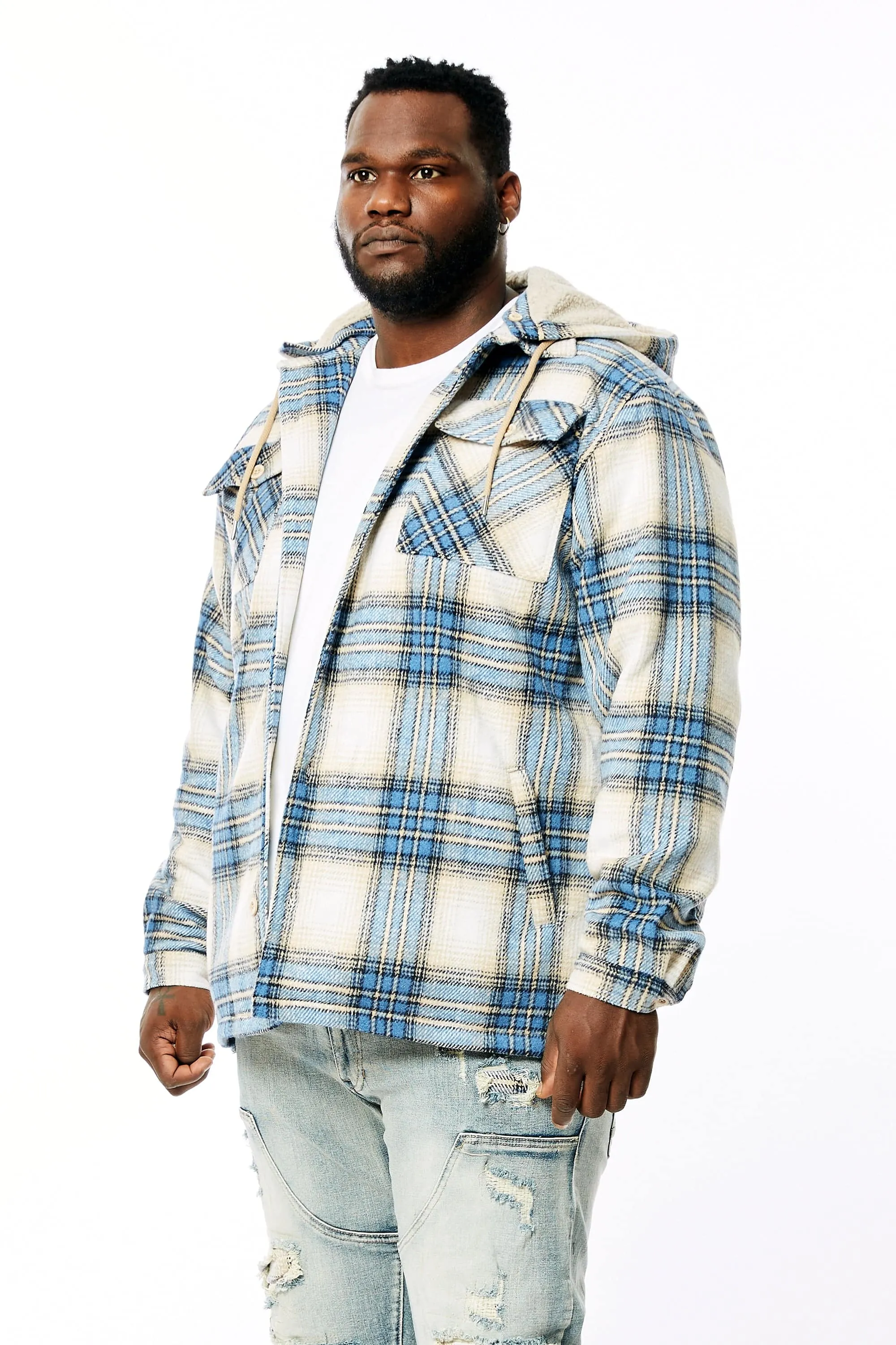 Big and Tall Flannel Shacket