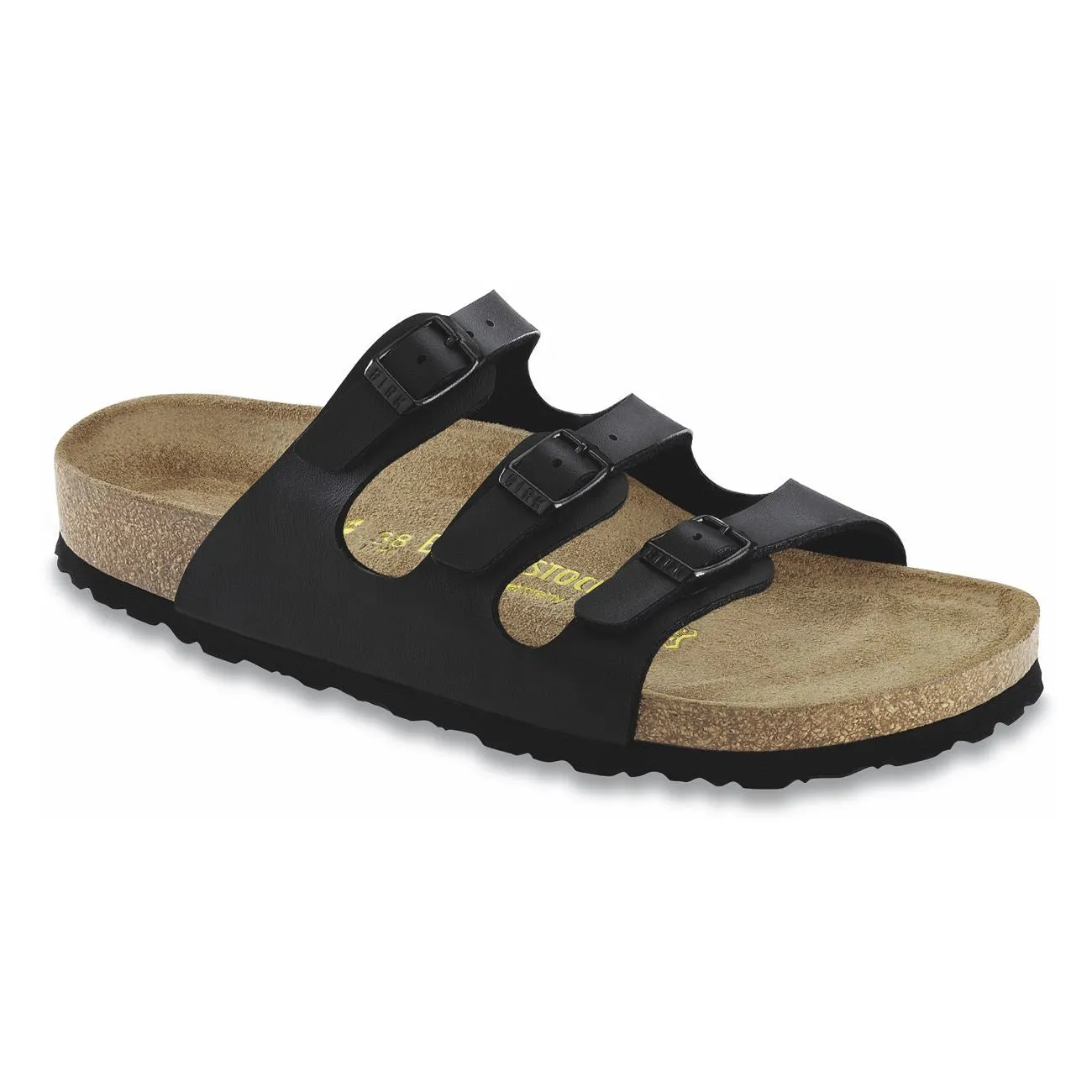 Birkenstock Classic, Florida, Soft Footbed, Birko-Flor, Regular Fit, Black