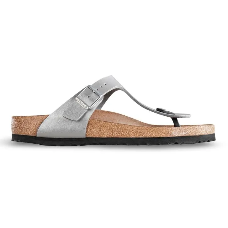 Birkenstock Classic, Gizeh, Regular Fit, Birko-Flor, Silver