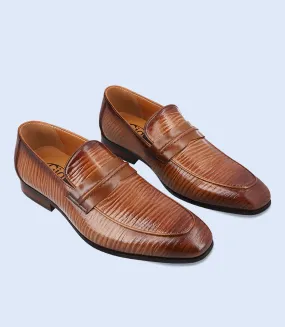 BM4159-KHAKI-Men Formal Slip-on's