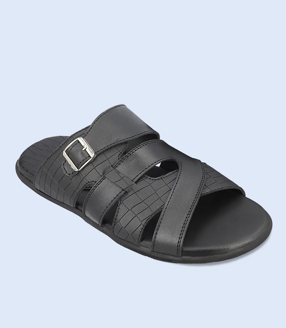 BM4644-BLACK-Men Slipper