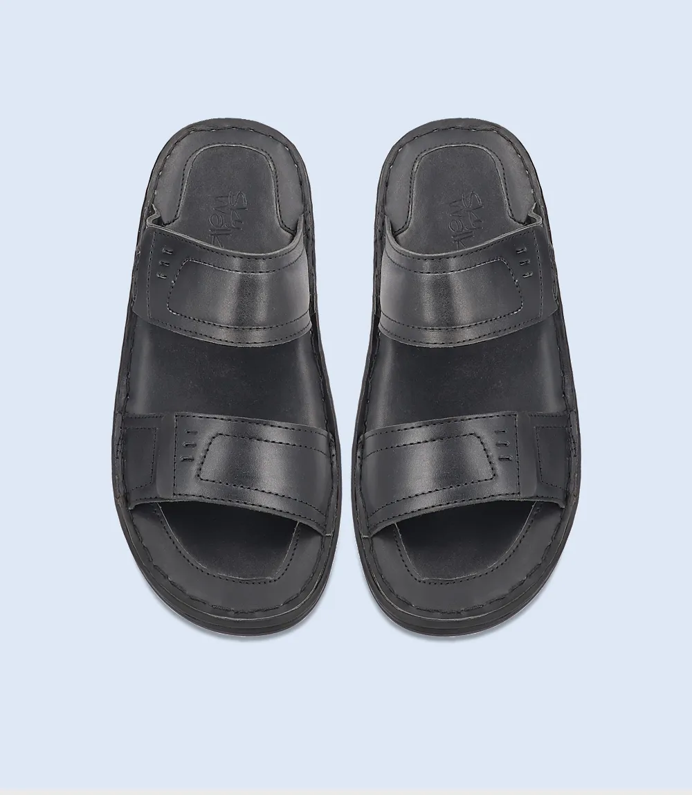 BM4821-BLACK-Men Comfort Slipper