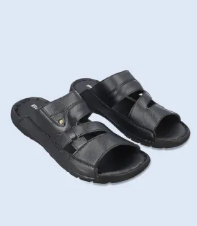 BM4925-BLACK-Men Slippers