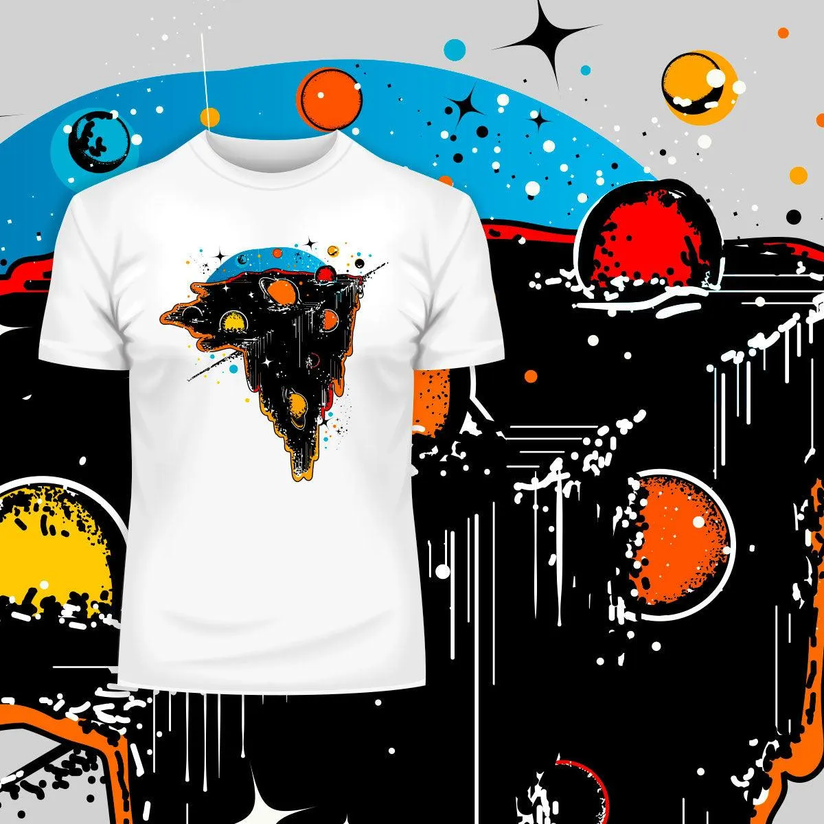 Boundless Universe Melting Abstract Shirt