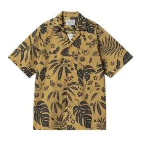 Carhartt WIP S/S Woodblock Shirt Bourbon