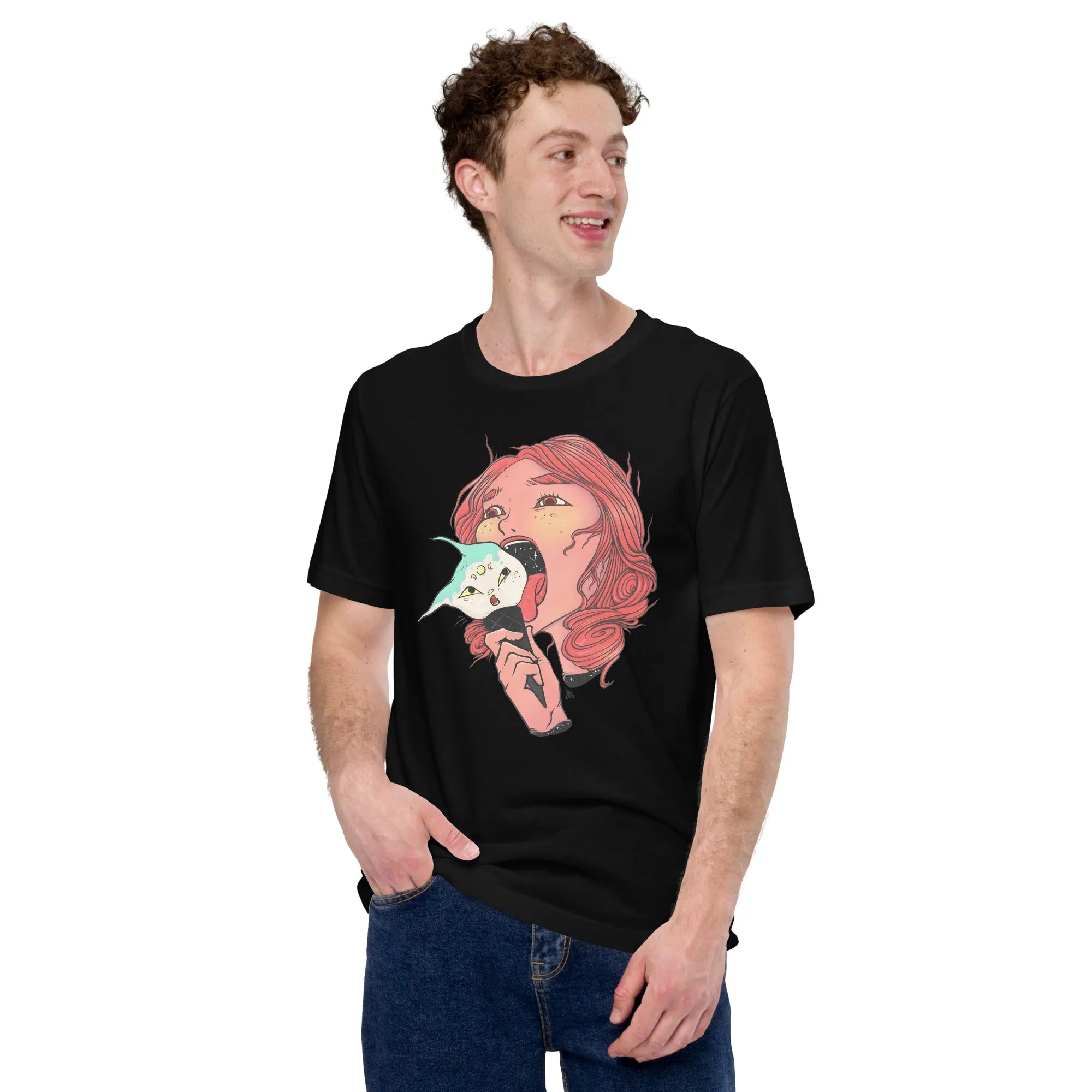 Cat Ice Cream, Unisex T-Shirt