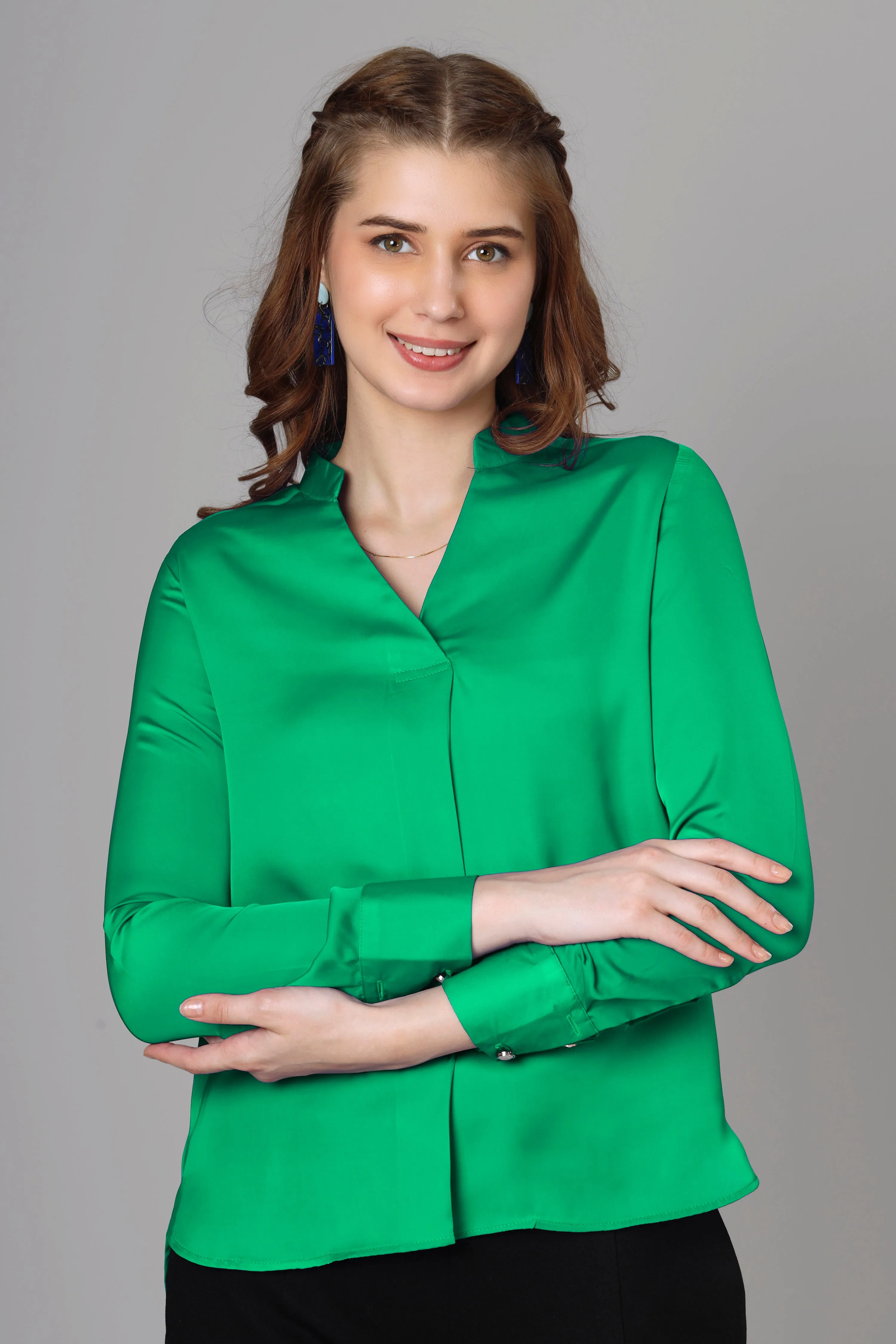 Classic Green Top For Women