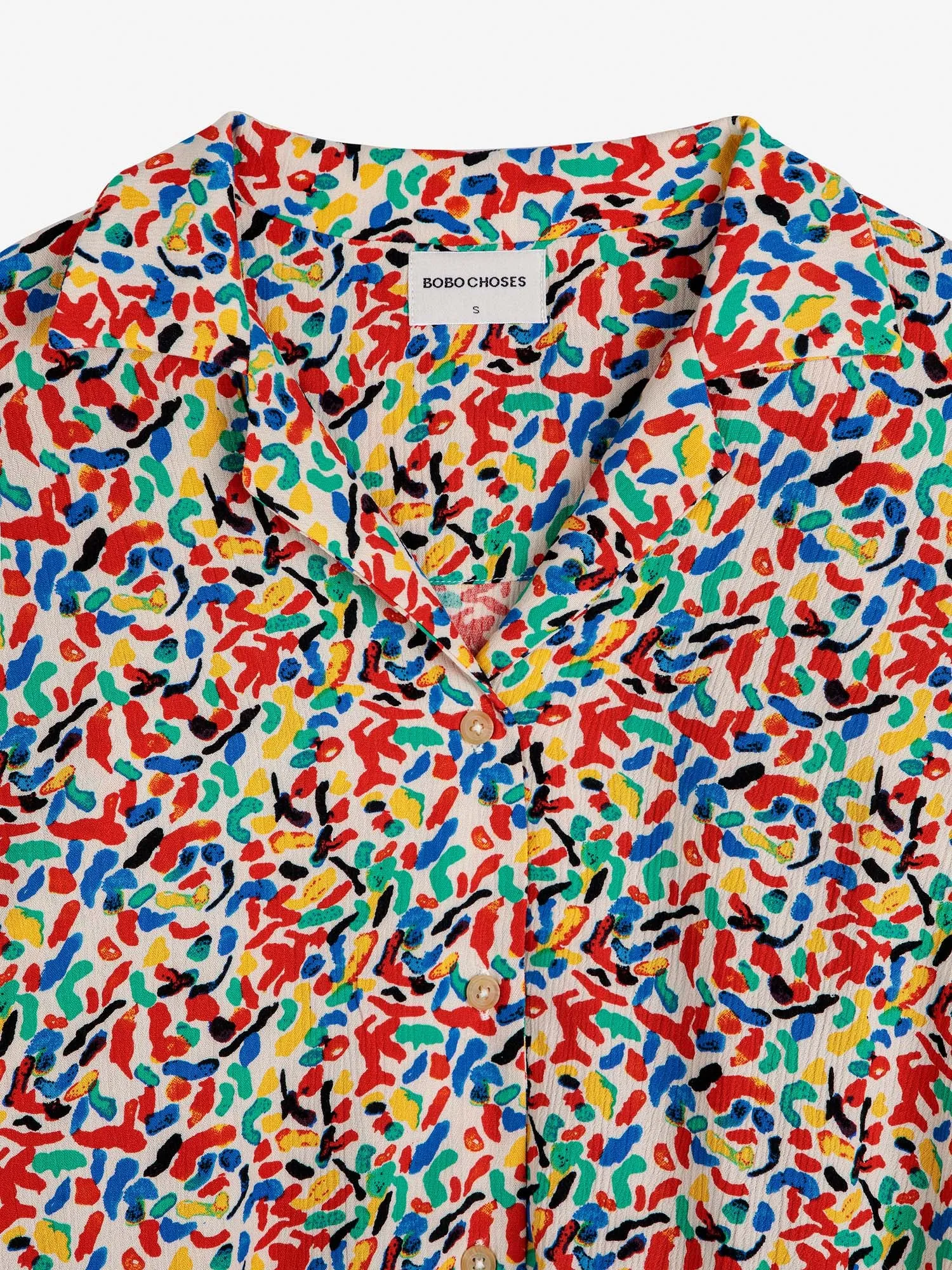 Confetti Print Short Sleeve Shirt