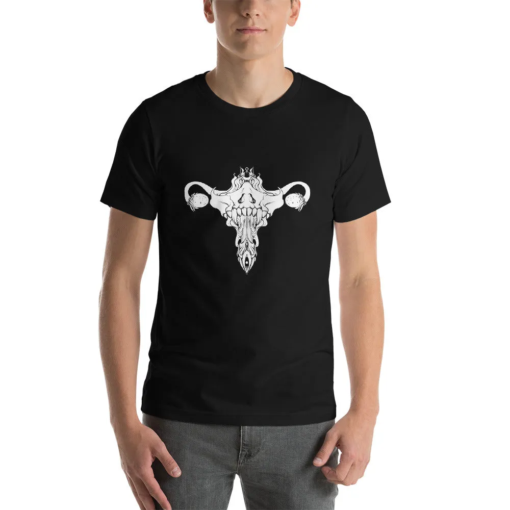 Death Metal Uterus, Unisex T-Shirt, Black