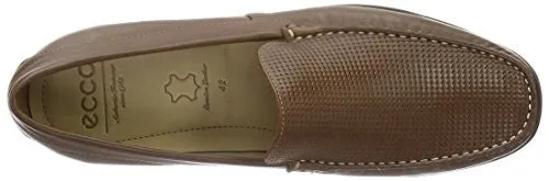 ECCO MEN'S DALLAS MOC SLIP-ON LOAFER, MINK/MINK, 46 EU/12-12.5 M US