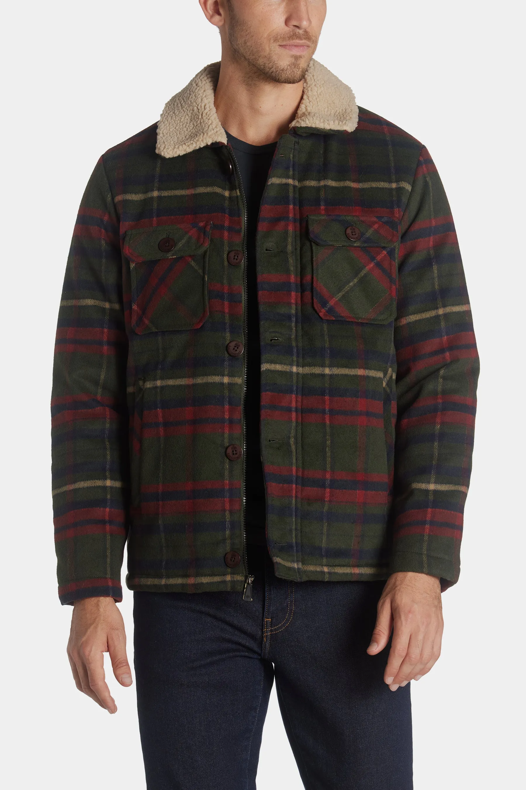 Faux Wool Trucker Jacket