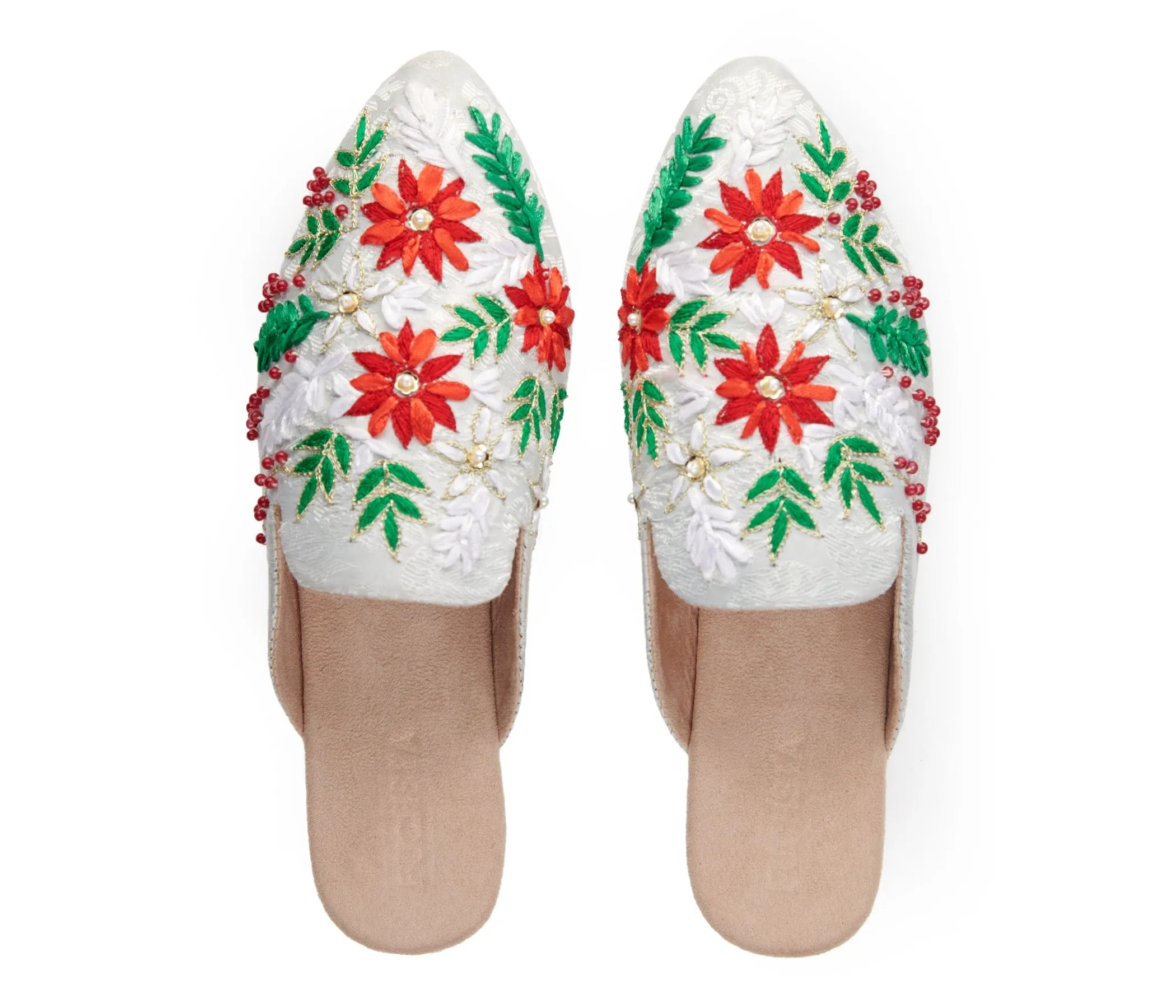 Festive Snowflake Mules