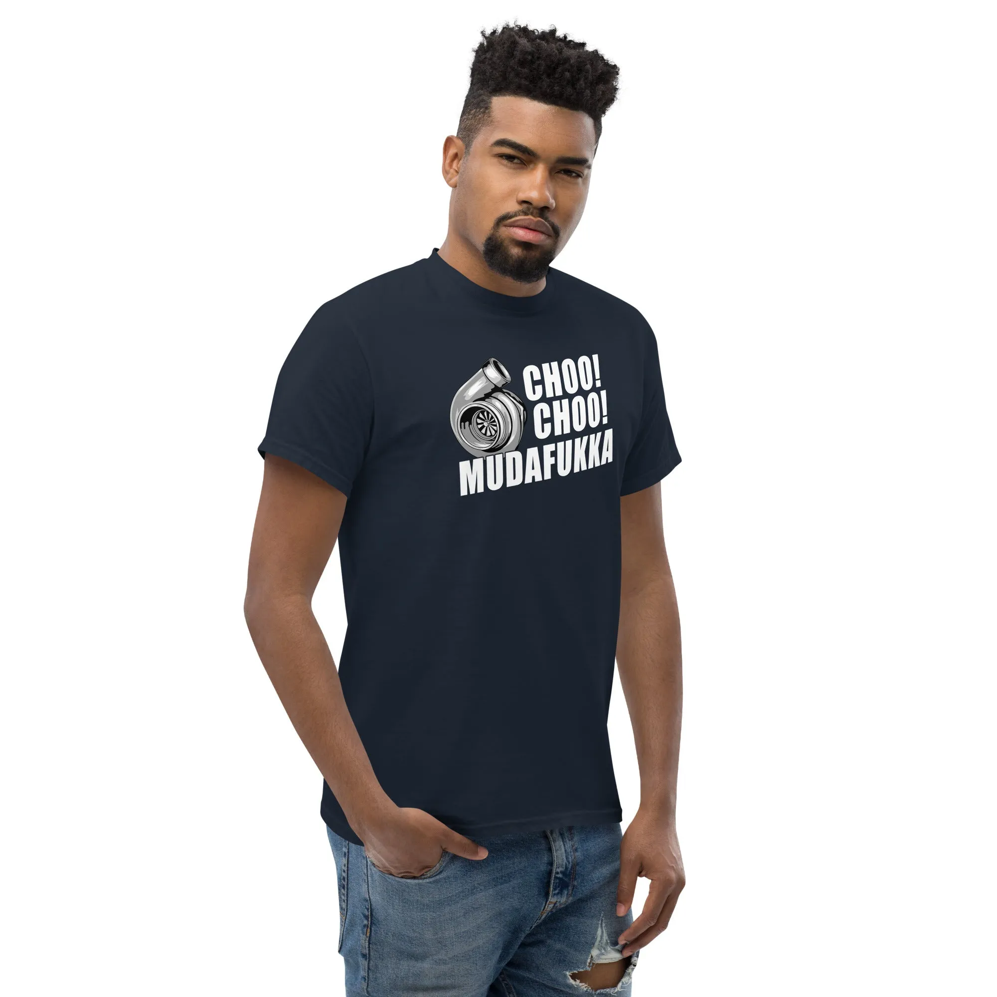 Funny Car Enthusiast T-Shirt For Men, Choo Choo Mudafukka JDM Tee, Diesel Truck Shirt