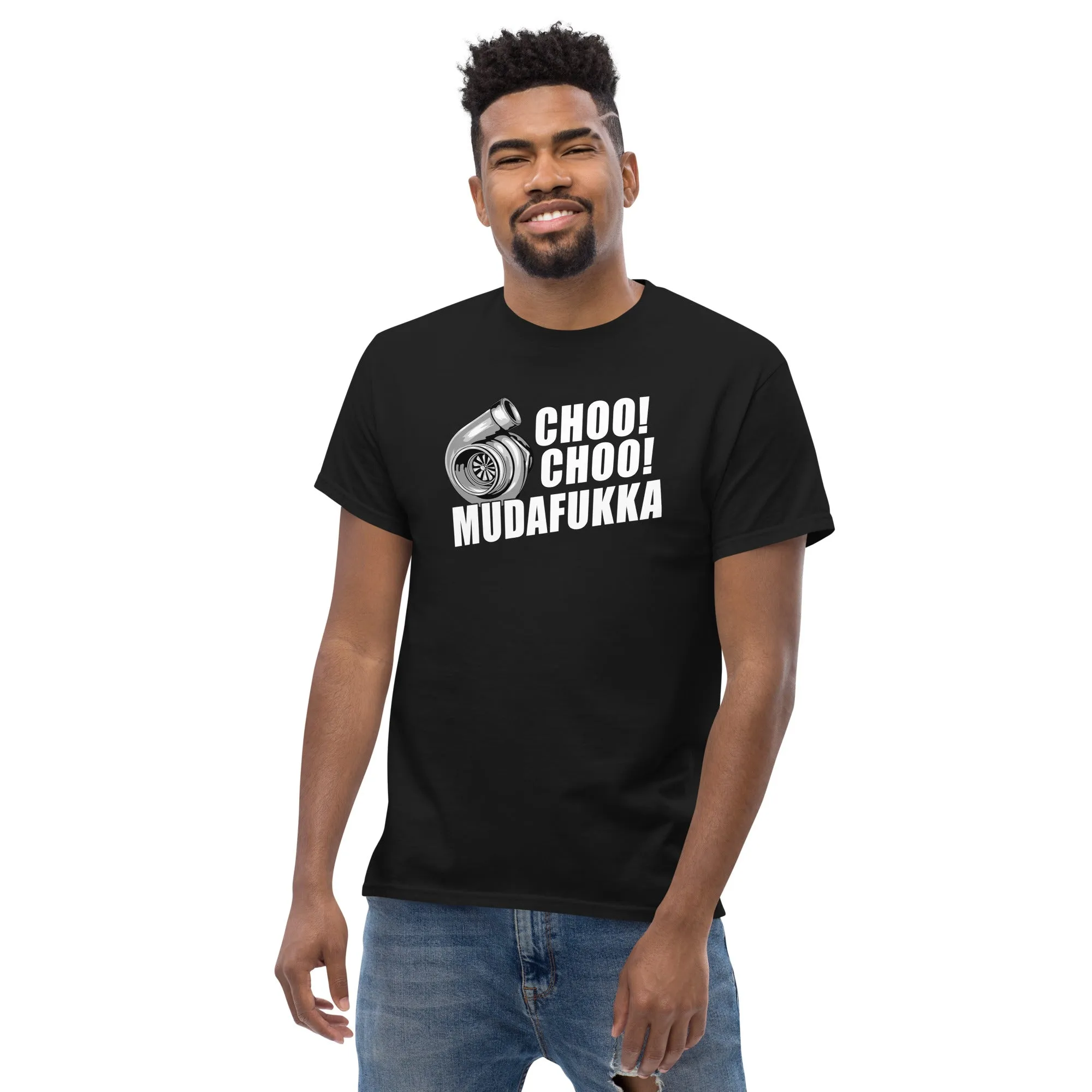 Funny Car Enthusiast T-Shirt For Men, Choo Choo Mudafukka JDM Tee, Diesel Truck Shirt