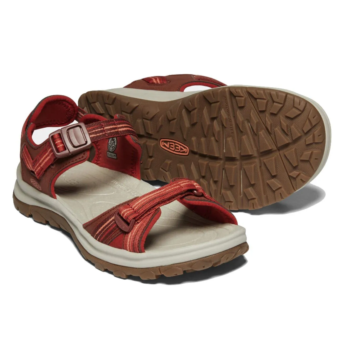 Keen, Terradora II, Open Toe Sandal, Womens, Dark Red Coral