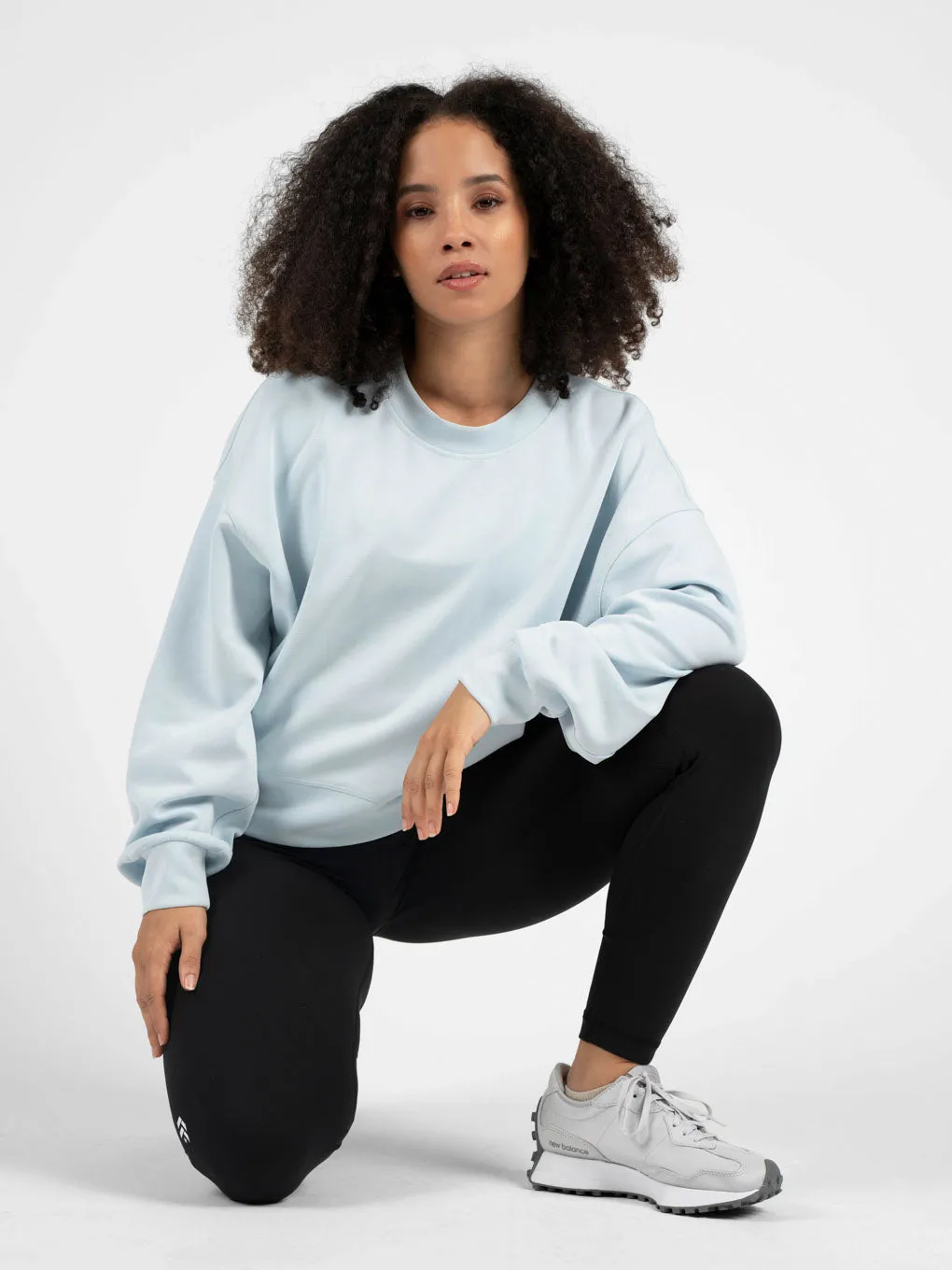 LULULEMON POWDER BLUE PERFECTLY OVERSIZED CROP