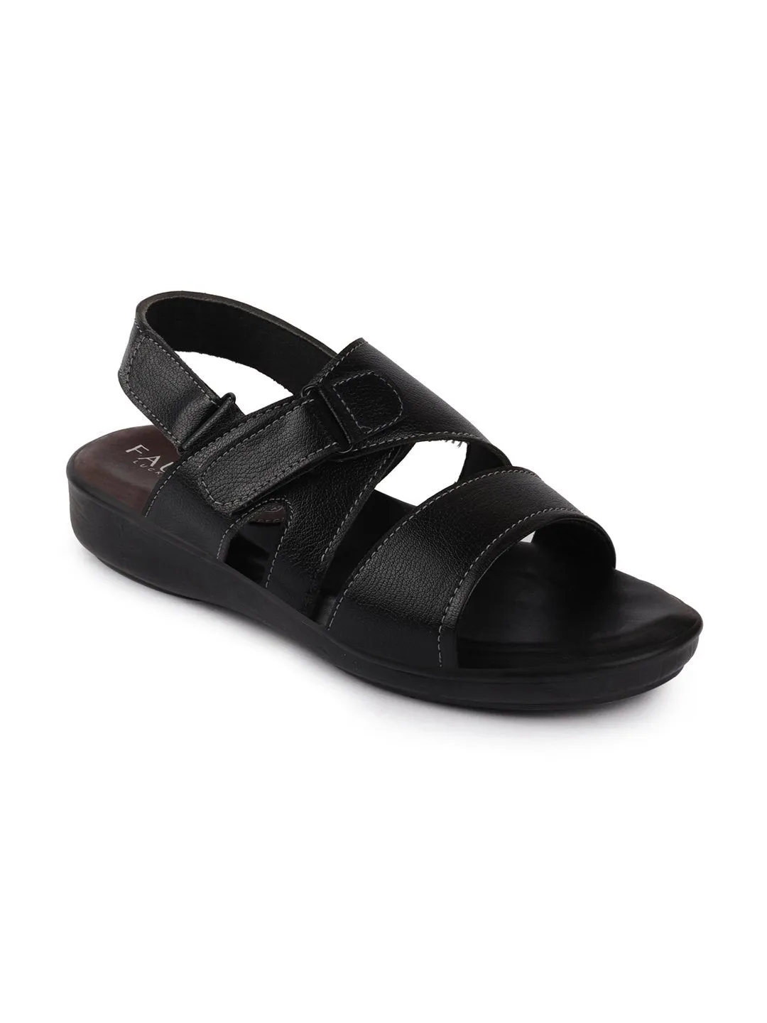 Men Black Dress Sandals