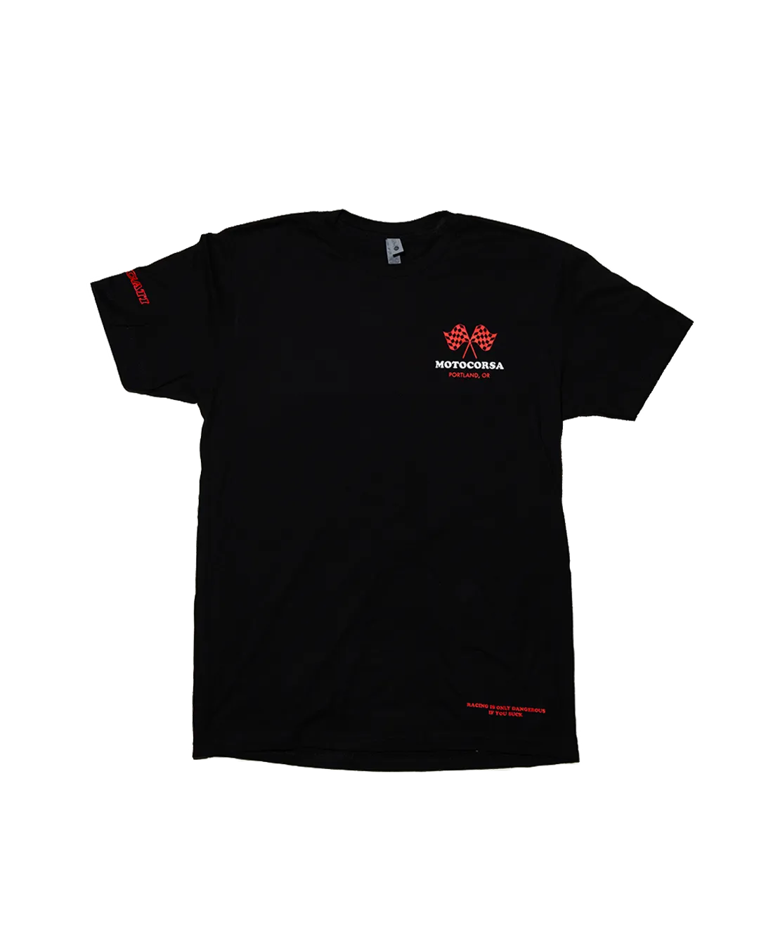 Motocorsa Checkered Tee - Black