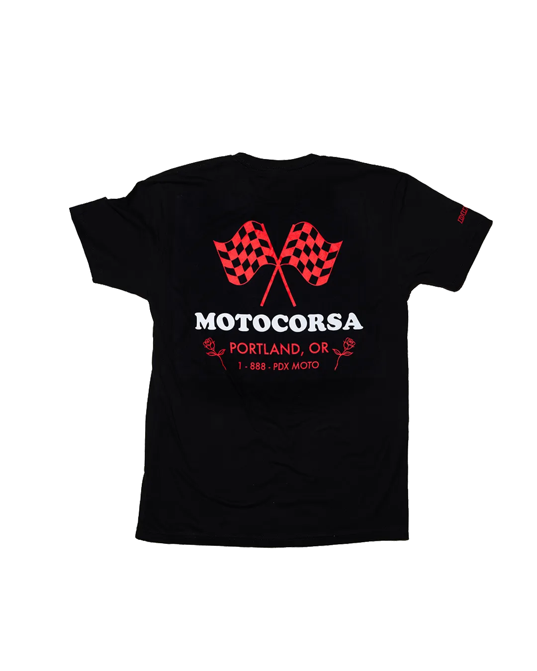 Motocorsa Checkered Tee - Black