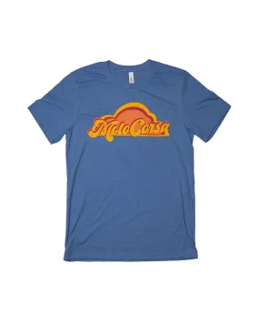 Motocorsa Retro Groove Tee - Heather Blue