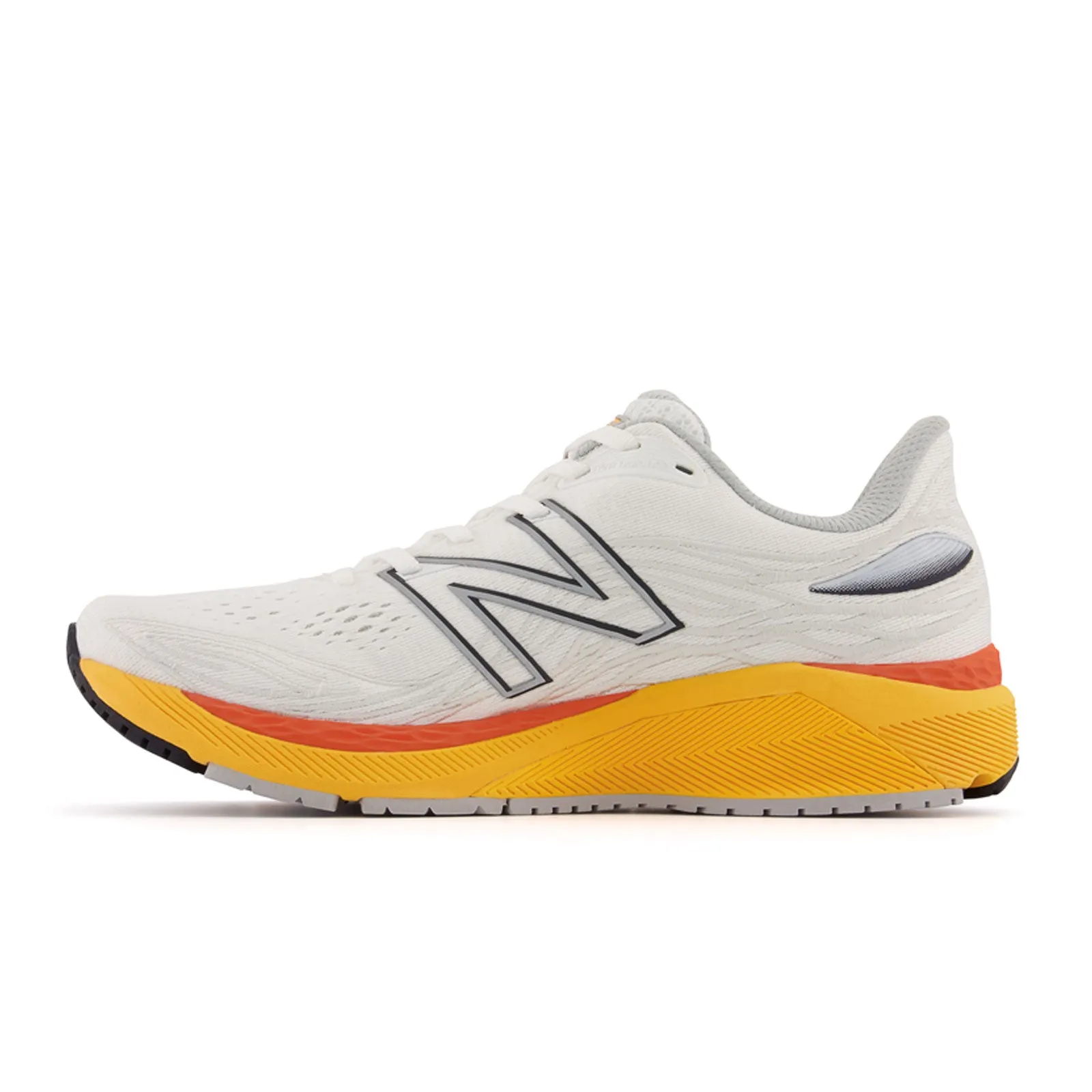 New Balance Fresh Foam X 860 v12 Running Shoe (Men) - White/Vibrant Apricot/Vibrant Orange