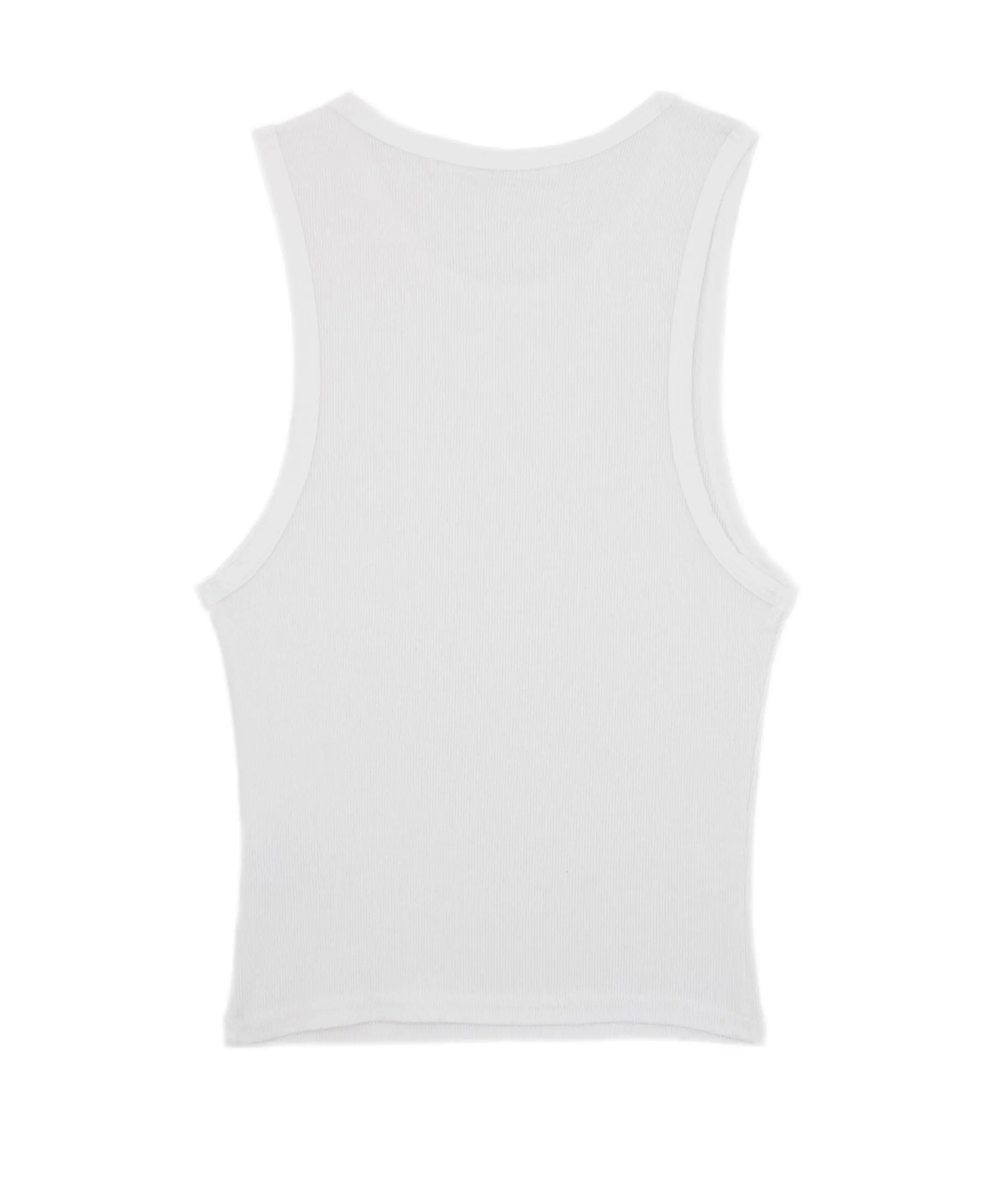 Perfect White Tee Women Gigi High Neck Crop Rib Tank