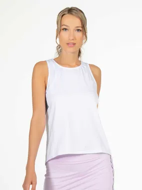 Phoebe Tennis & Active Tank - White/Onyx