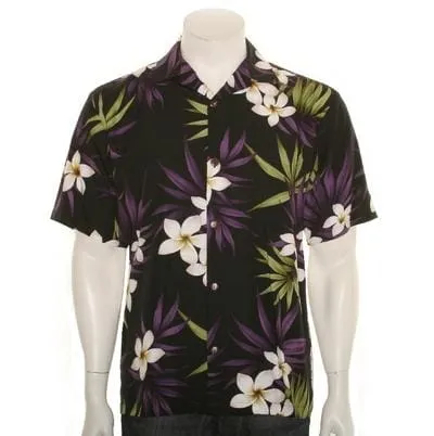 Plumeria Cluster Aloha Shirt