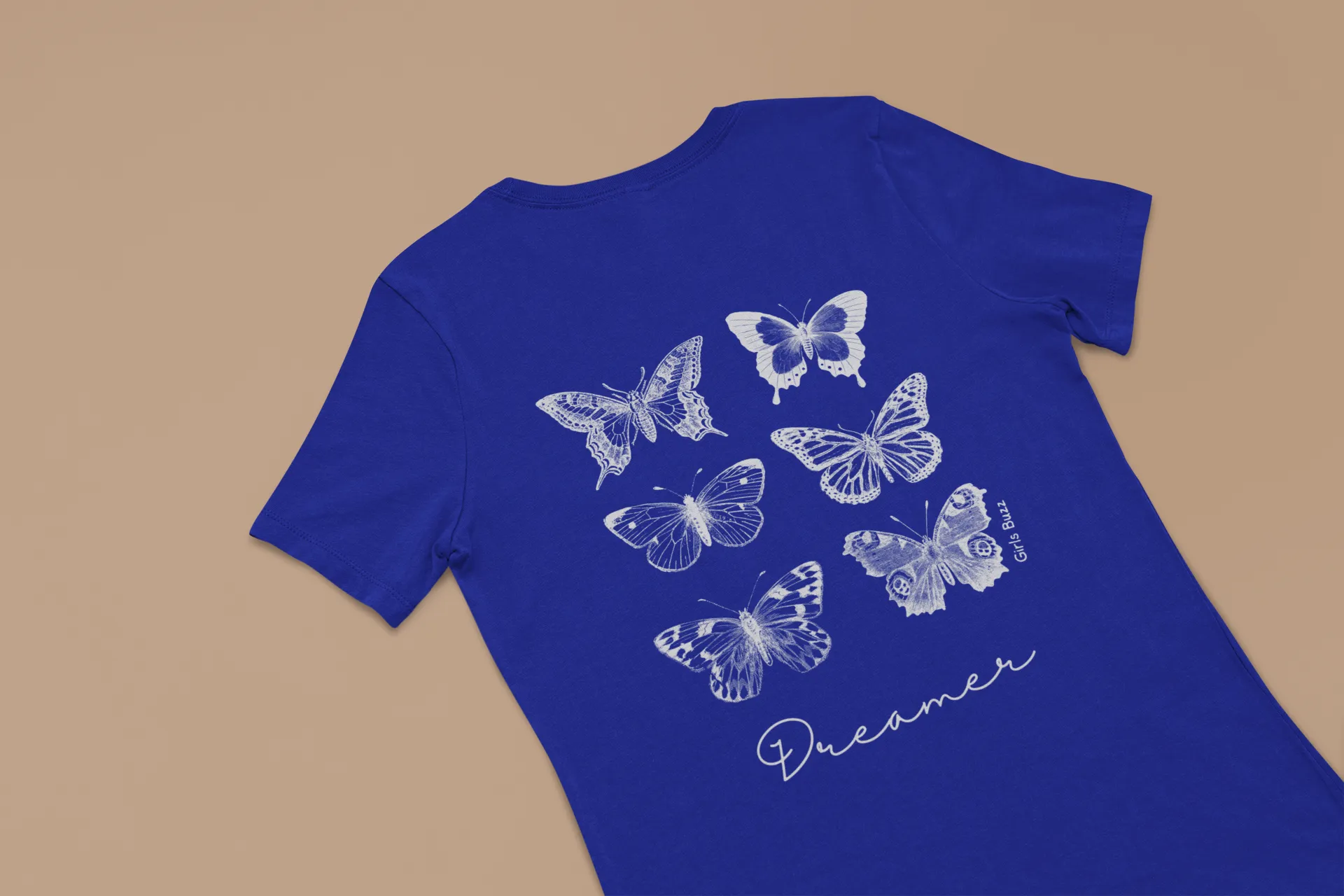 Regular Fit Butterfly Series Women Cotton Tshirt - Dreamer