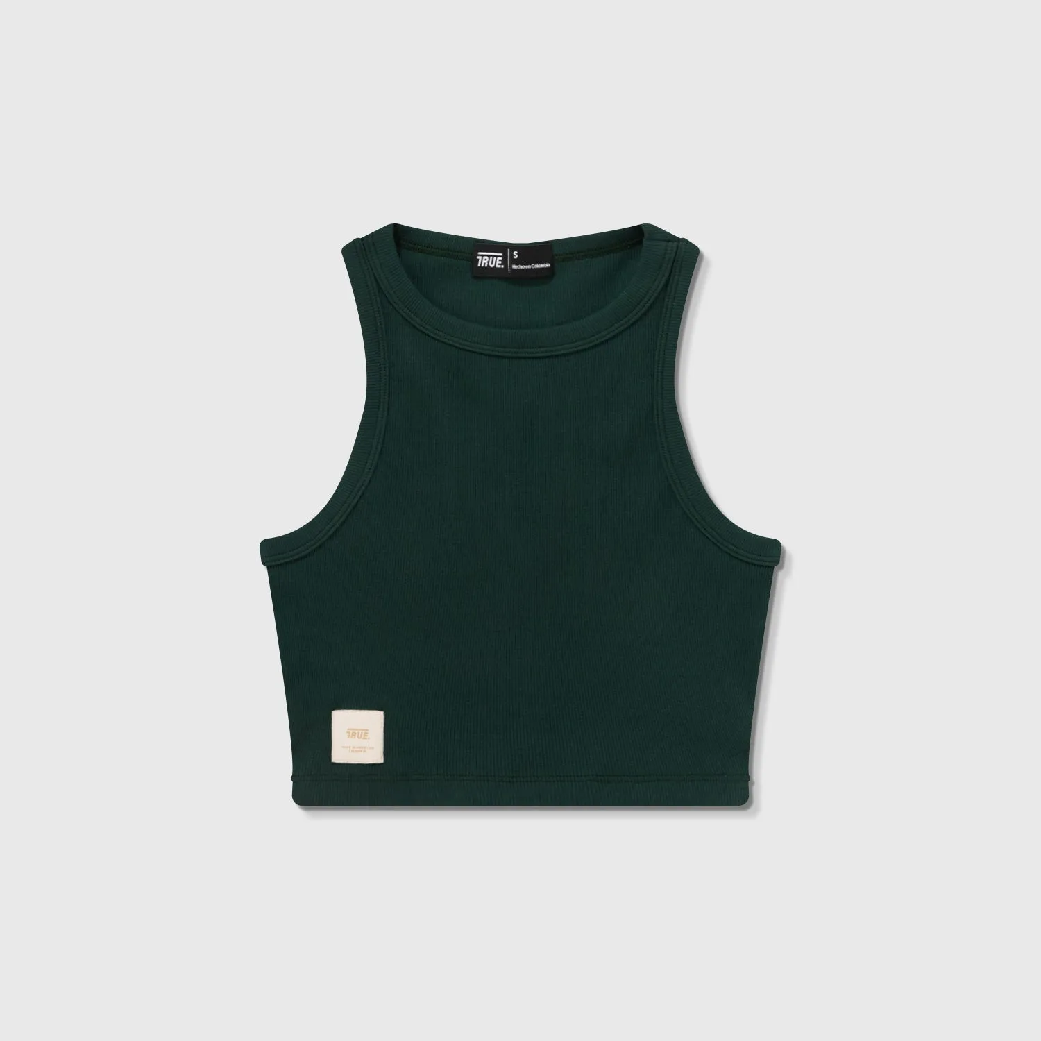 Ribbed Tank Top - Pine Green