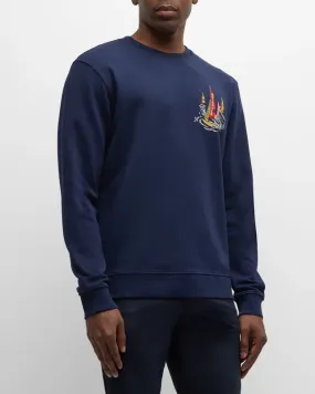 SCOTCH & SODA BOATING ARTWORK SWEATSHIRT