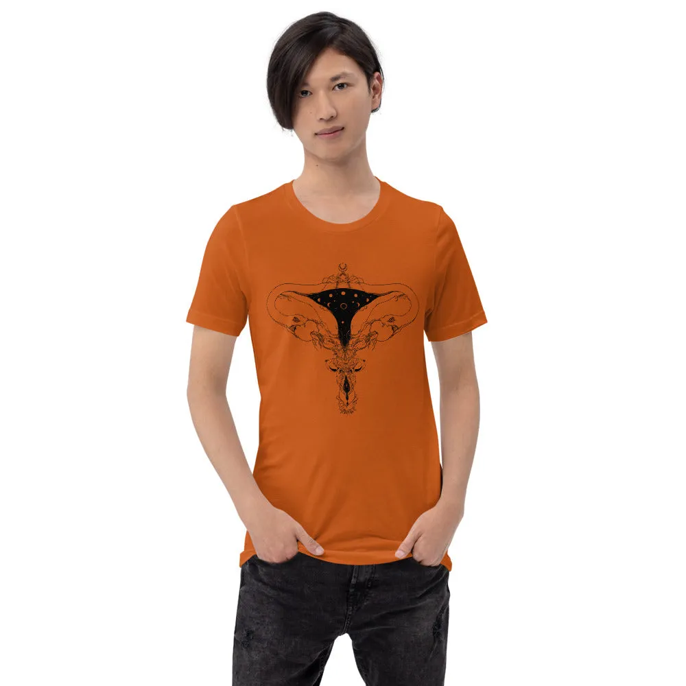 Snake Uterus Lilith, Unisex T-Shirt, Autumn