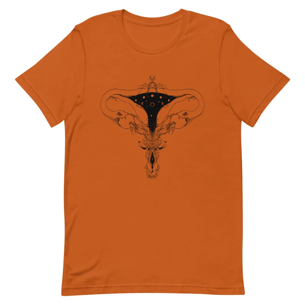 Snake Uterus Lilith, Unisex T-Shirt, Autumn