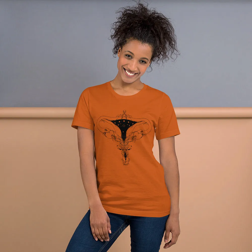 Snake Uterus Lilith, Unisex T-Shirt, Autumn