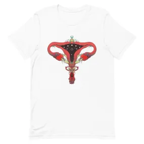 Snake Uterus Lilith, Unisex T-Shirt, White