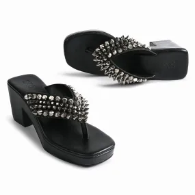 Studded Thong Platforms For Women