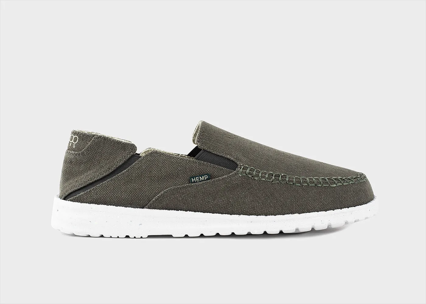 SunSlide Hemp Slip-on for Men in Dark Green