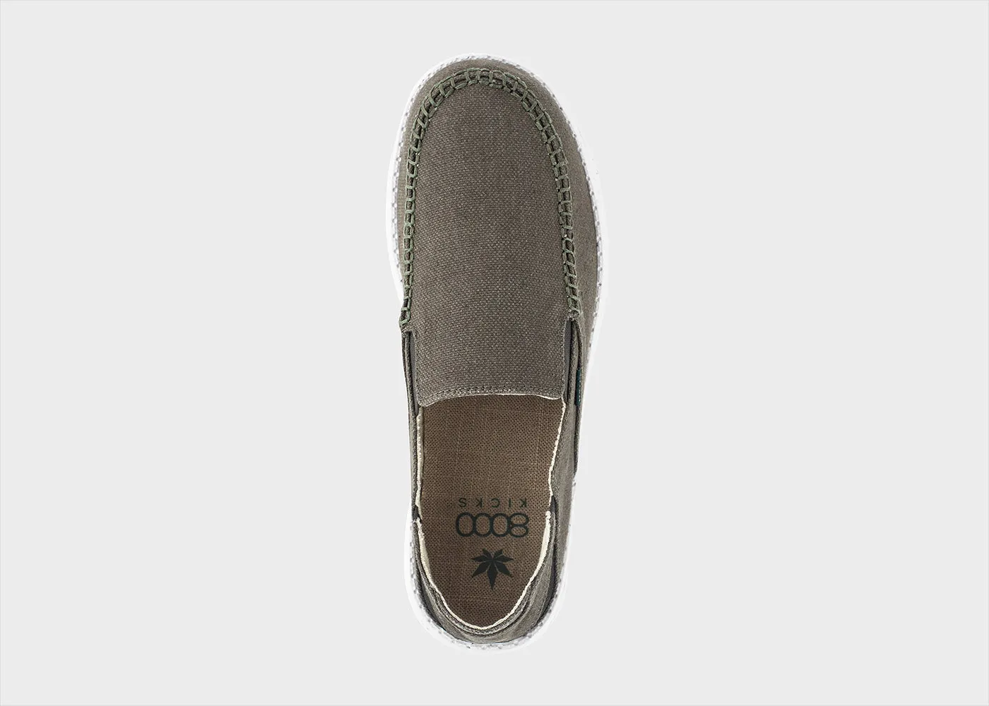 SunSlide Hemp Slip-on for Men in Dark Green