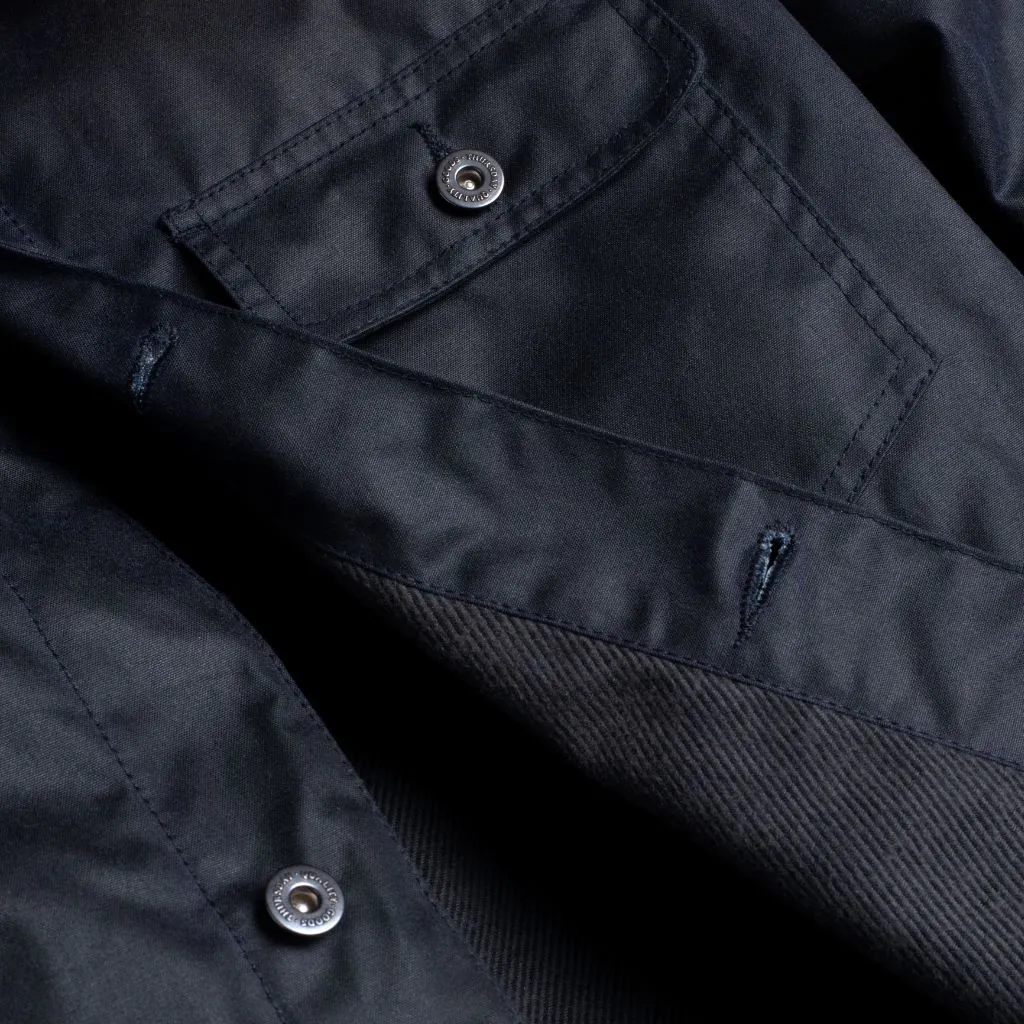 Waxed Canvas Field Jacket | Navy