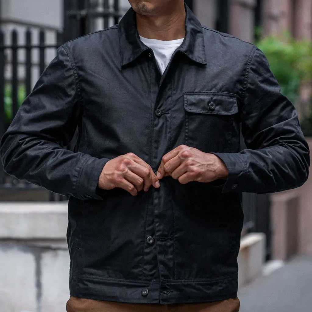 Waxed Canvas Field Jacket | Navy